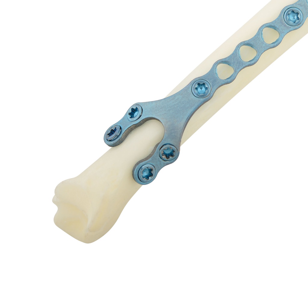 Y-formet: 13 huller, 48,5x3,5x1,0